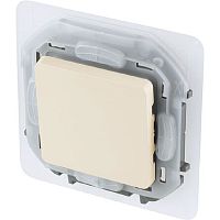 Переключатель без рамки Legrand Inspiria 1-кл. проходной IP44 слоновая кость