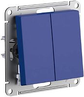 Выключатель без рамки Systeme Electric AtlasDesign 2-кл. аквамарин