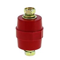 Изолятор силовой шинный Tekfor SM25 (М6) с болтом красный
