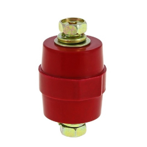 Изолятор силовой шинный Tekfor SM25 (М6) с болтом красный