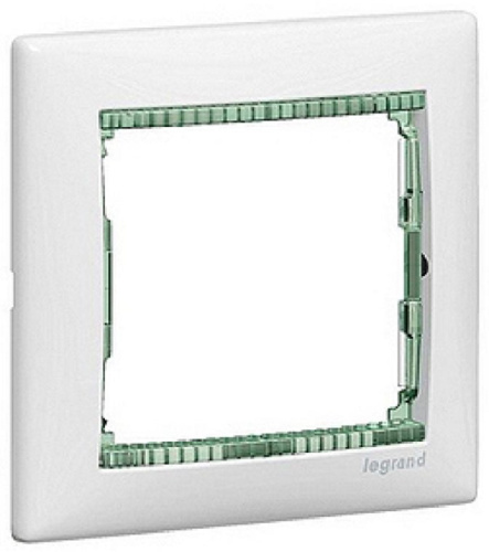 Рамка горизонтальная Legrand Valena 1-м. белый/кристалл