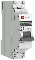 Выключатель автоматический EKF PROxima ВА47-63 1п 6А C 6кА