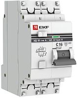 Автомат дифференциального тока АВДТ EKF PROxima АД-32 2п 16А 10мА 4,5кА C тип A картинка