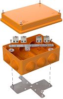 Коробка огнестойкая Промрукав 150x110x70мм под винт 6x2,5мм IP55 оранжевый картинка