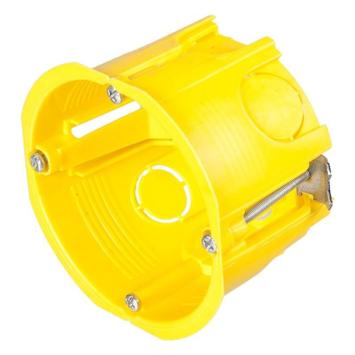 Коробка распределительная Systeme Electric СП 80x45 мм для полых стен гипрок желтый фото 2