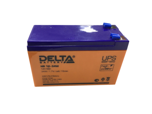 Аккумулятор Delta HR 12-34 (12V 9Ah) 9-12 картинка фото 2