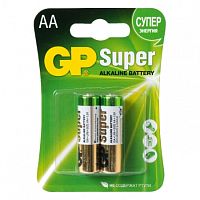 Элемент питания GP LR6 Super Alkaline 15A 2CR2 2шт (упак) AA (батарейка) картинка