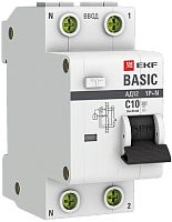 Автомат дифференциального тока АВДТ EKF Basic АД-12 2п 10А 30мА 4,5кА C тип AC картинка