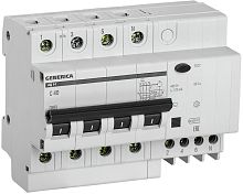 Автомат дифференциального тока АВДТ IEK GENERICA АД12 4п 40А 100мА 4,5кА C тип AC картинка