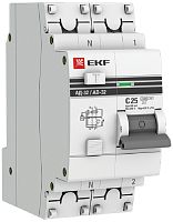 Автомат дифференциального тока АВДТ EKF PROxima АД-32 2п 25А 100мА 4,5кА C тип AC картинка