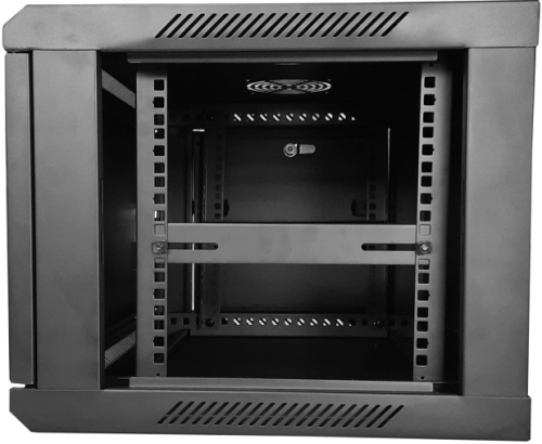 Шкаф настенный 19″ Netko WMA 4U (600x450x280) черный, разобранный картинка фото 3