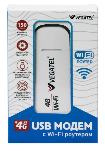 Модем Wi-Fi-USB 4G LTE Vegatel M24 картинка