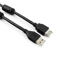 Удлинитель USB Cablexpert CCP-USB2-AMAF-10 3м, черный картинка