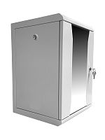 Шкаф настенный 10″ Netko COMPACT 9U (320x315x465) серый, собранный картинка
