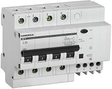 Автомат дифференциального тока АВДТ IEK GENERICA АД12 4п 25А 100мА 4,5кА C тип AC картинка