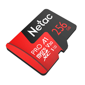 Карта памяти MicroSDXC Netac P500 Extreme Pro 256Gb + адаптер NT02P500PRO-256G-R